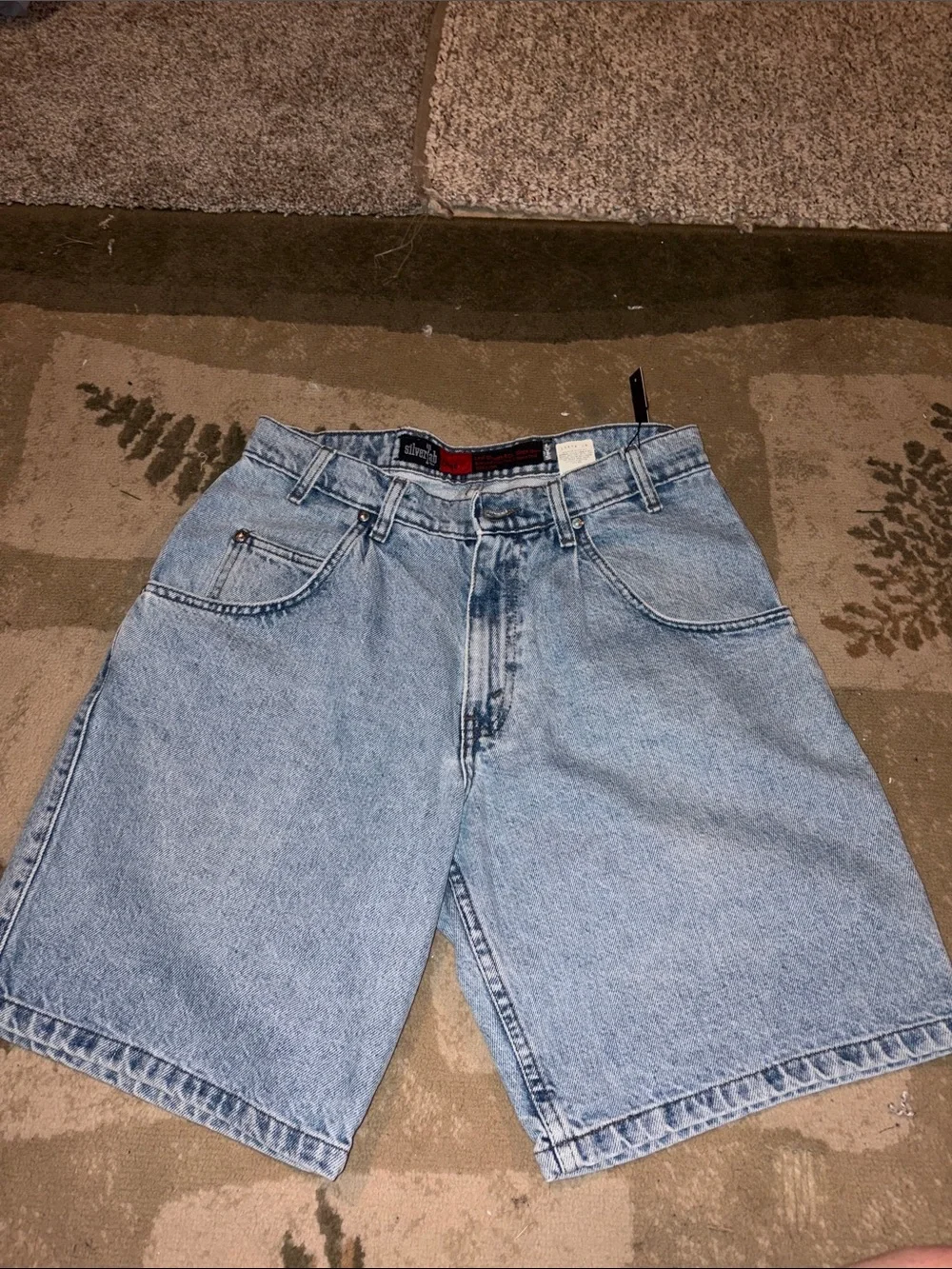 Vintage Light Blue Denim Shorts